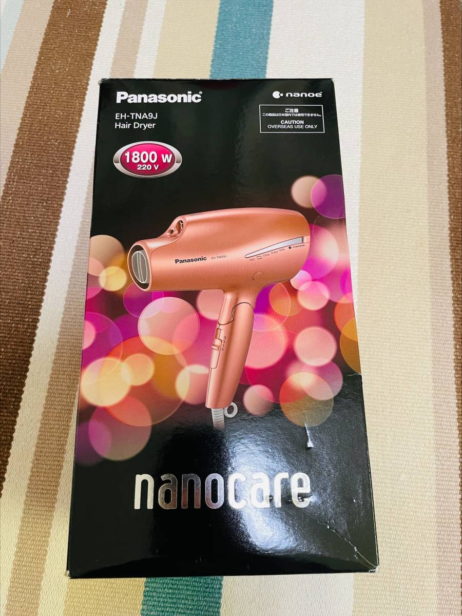 Panasonic ヘアードライヤー nanocare ナノケアー EH-TNA9J ピンク 未使用 海外仕様品_画像1