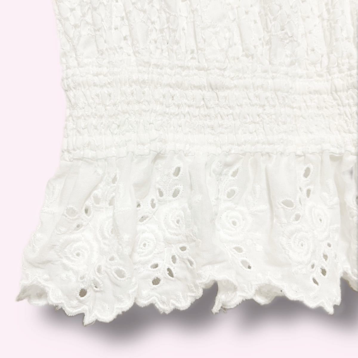 PayPayフリマ|フランシュリッペ franche lippee レース トップス ノースリーブ ブラウス カットワーク 白ホワイト系 プルオーバー 袖なし ブランド M PayPayフリマ|フランシュリッペ franche lippee レース トップス ノースリーブ ブラウス カットワーク 白ホワイト系 プルオーバー 袖なし ブランド M