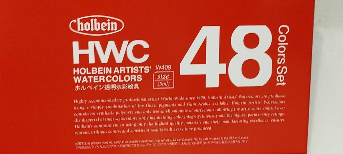 holbein HWC 透明水彩絵具 5mlチューブ 48色セット W409 品 ホルベイン 