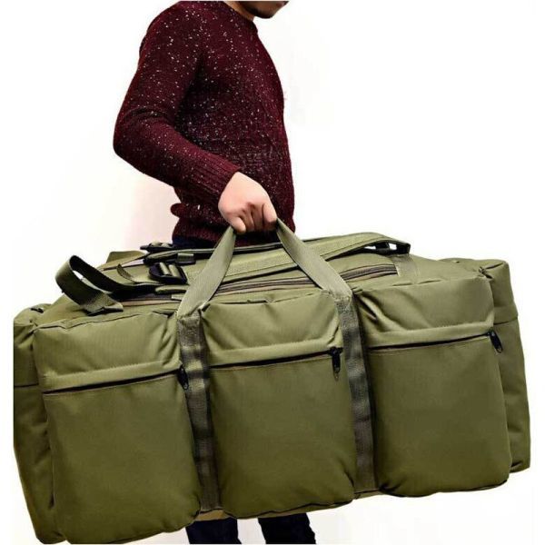 90L 大容量 2wayバッグ バックパック 手提げ 屋外 ハイキング キャンプ 登山 バッグ リュックサック ポケット多数