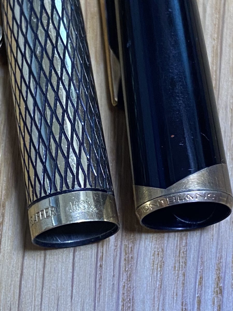 ★MONTBLANC モンブラン　万年筆 マイスターシュテュック No.14＆SHEAFFER USA シェーファー 万年筆 ペン先 14K 585 14ｋ GF ★3532_画像8