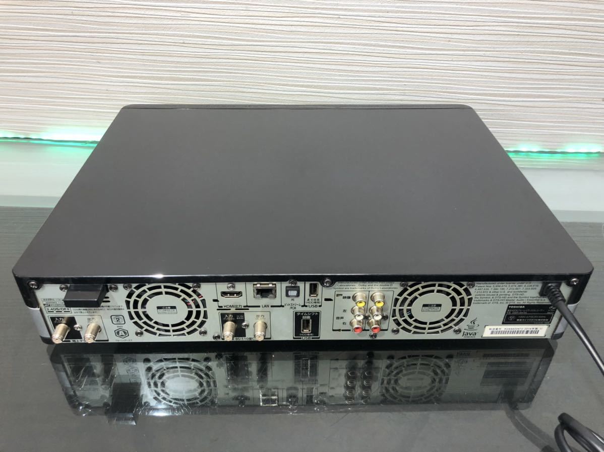 完動品 TOSHIBA DBR-M490 5TB全録1東芝全8CH全録機 HDD/BDレコーダー3D対応品リモコン説明書付きフルセット中古品美品即決3か月保証