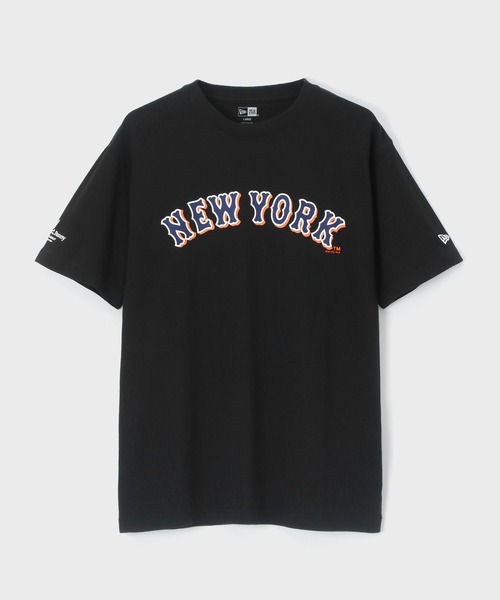 ◆サイコバニー◆Lサイズ◆NewYorkMets×NeEra×Psycho Bunny プリントTシャツ◆黒◆半袖Tシャツ◆新品タグ付き◆ポロラルフローレン◆