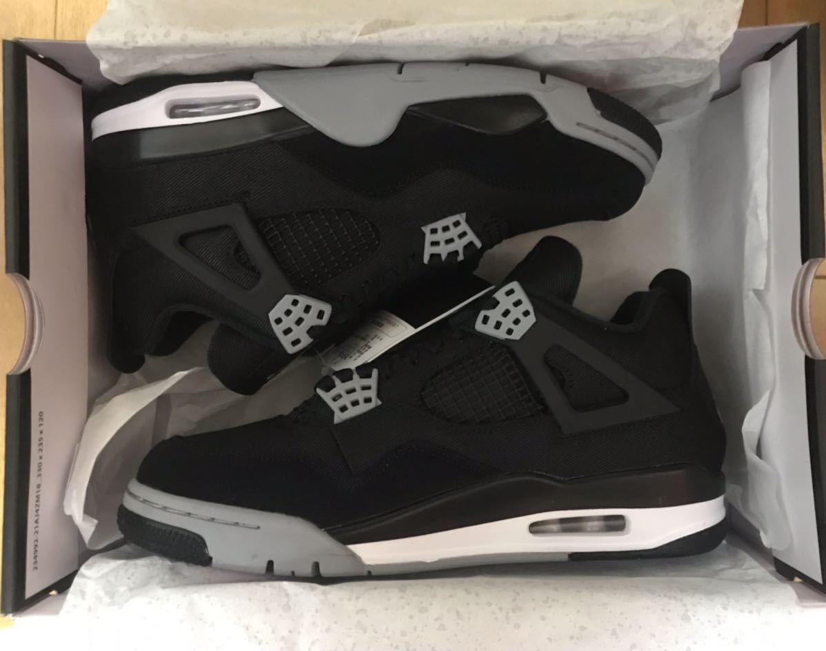 NIKE AIR JORDAN 4Black and Light Steel_画像5