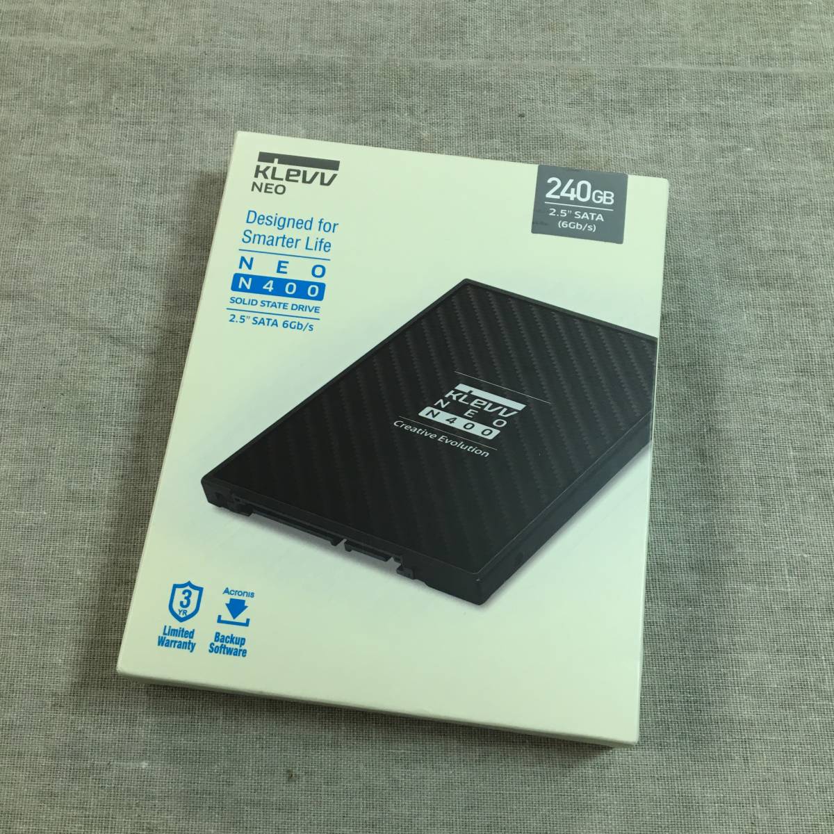 現状品　エッセンコアクレブ KLEVV SSD 240GB SATA3 6Gb/s 2.5インチ 7mm NEO N400 K240GSSDS3-N40EC_画像1