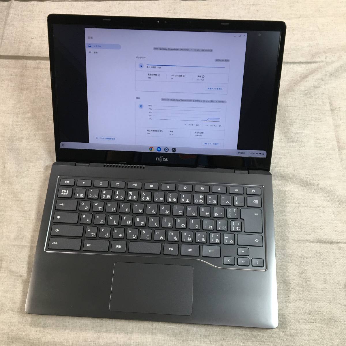 富士通 FMV Chromebook WM1 F3 ノートパソコン(Chrome OS タッチ対応 14型 Core i3-1115G4 通販 