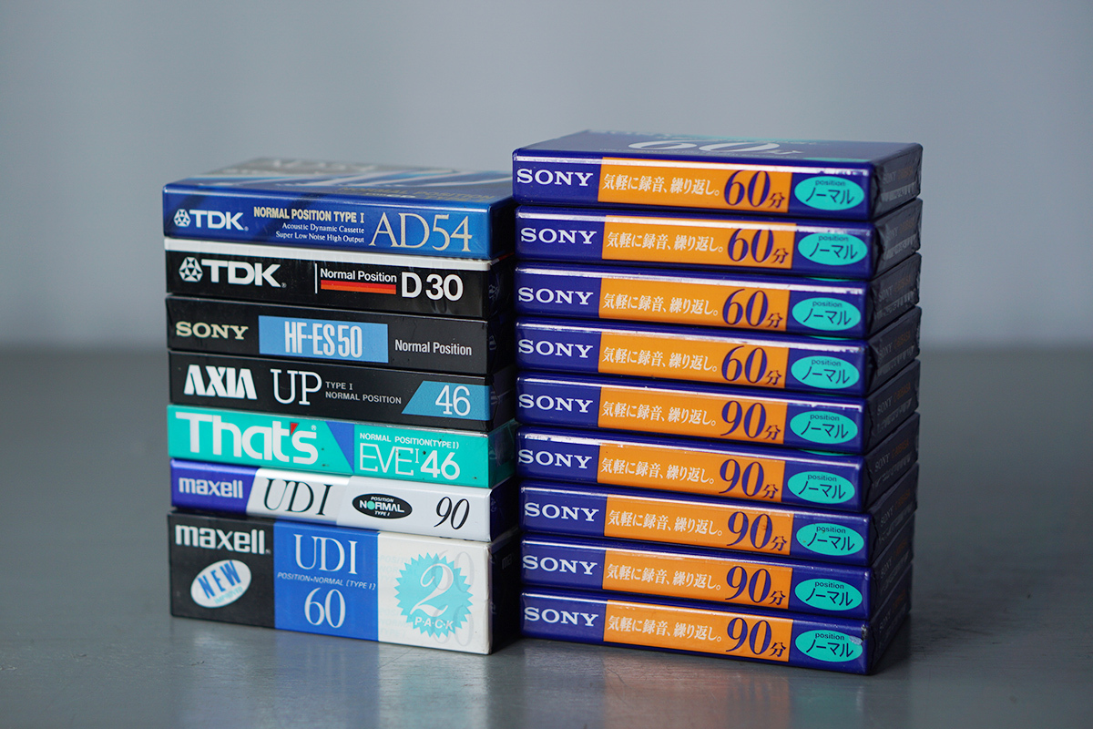 未開封品 ノーマル NORMAL POSITION カセットテープ 17本まとめて [maxell][TDK][SONY][AXIA][That's][TYPE I][Cassette]_画像1