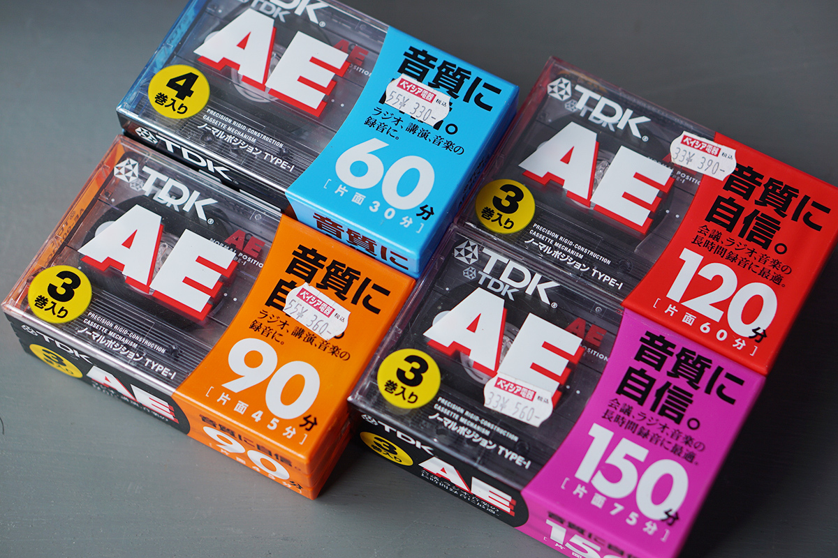 未開封品 TDK AE カセットテープ 111本まとめて 60min 90min 120min 150min ノーマルポジション [TYPE I][Cassette]_画像5