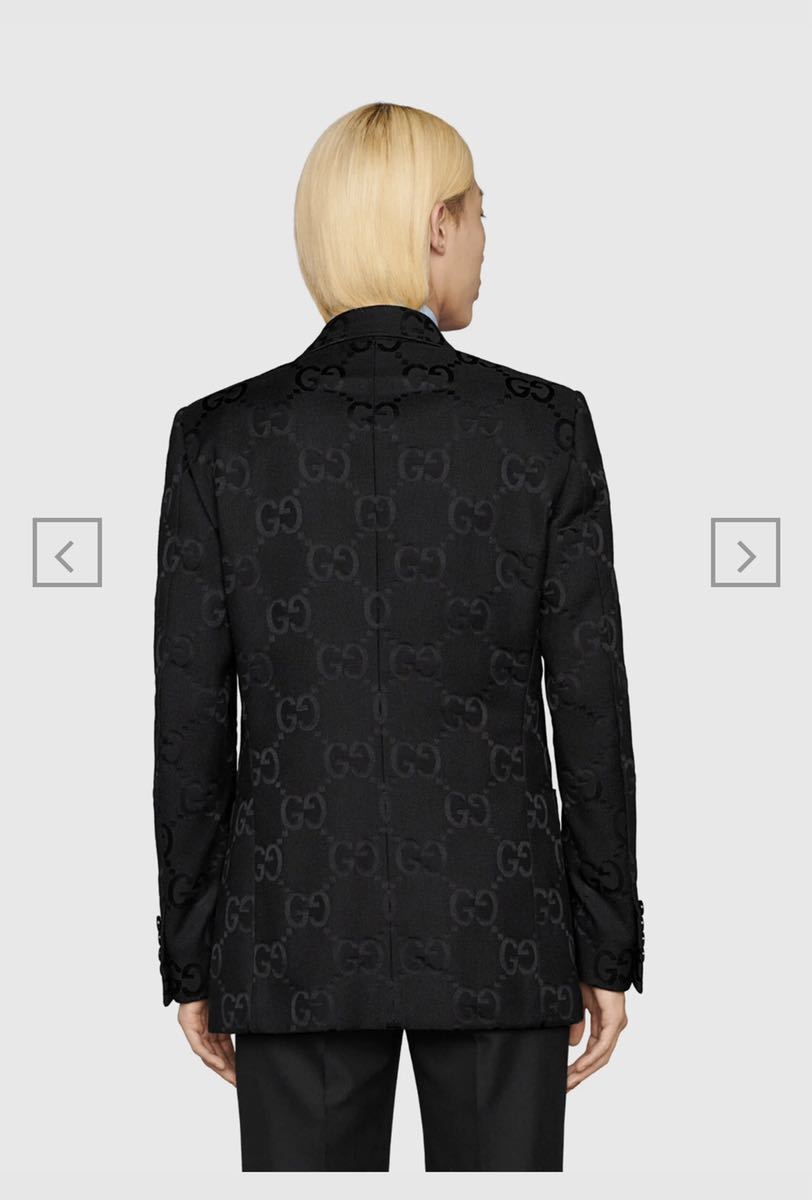 本物 グッチ ベルベット切替 ジップアップ ニット ジャケット XS