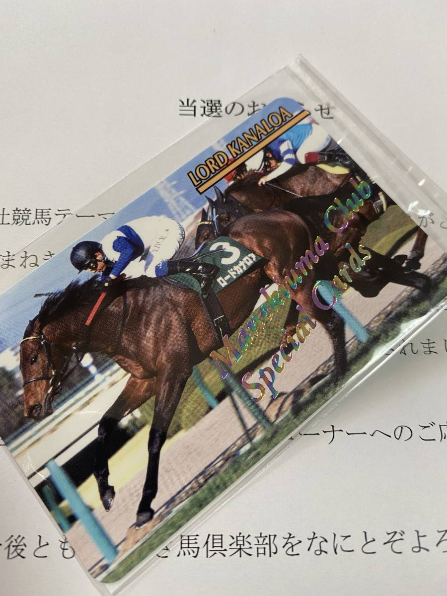 送料込み! ☆最新☆まねき馬レインボーカード☆J-234ロードカナロア