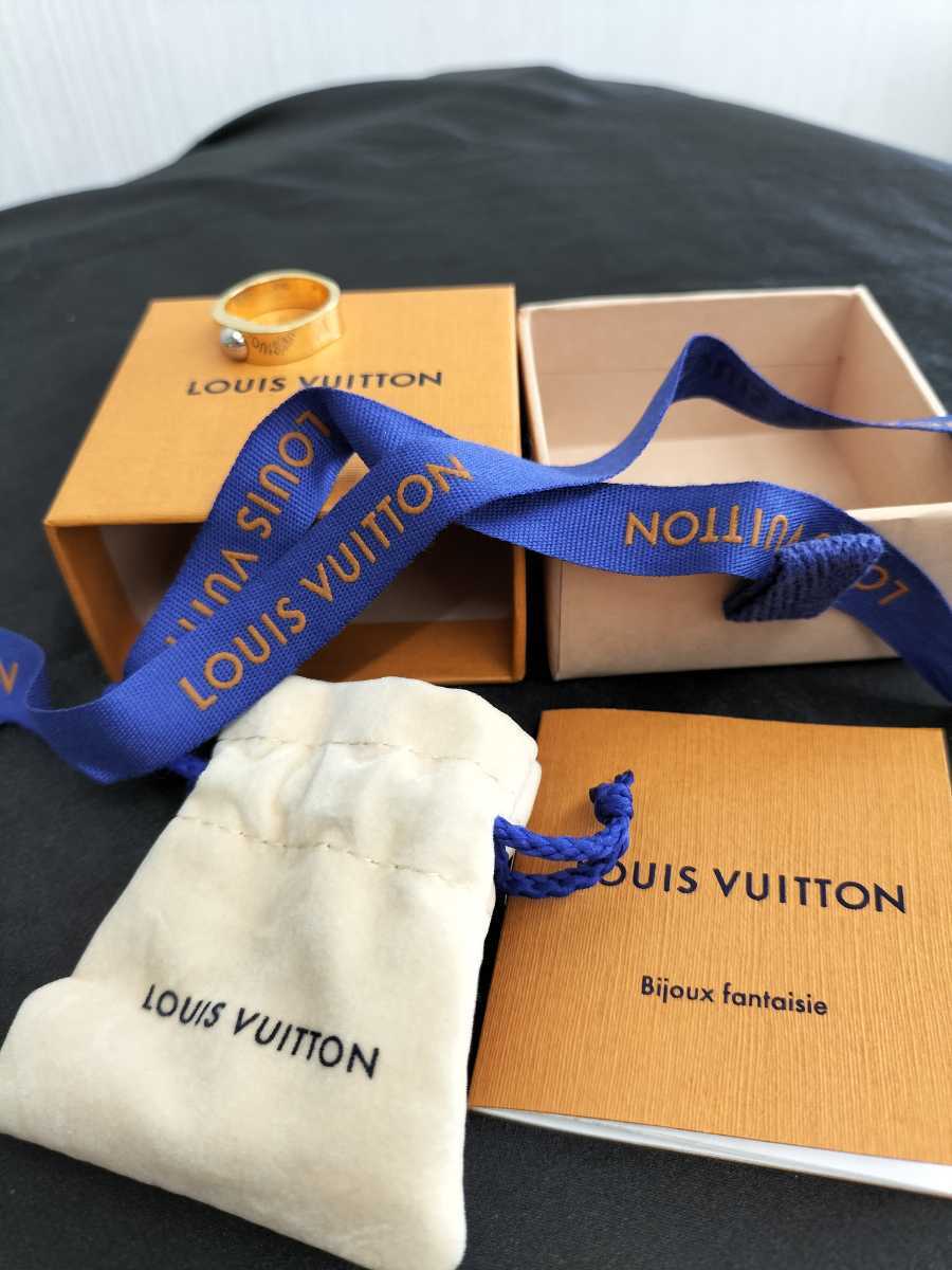 売れ筋がひ贈り物！ ナノグラム ロゴ 指輪 リング Vuitton Louis