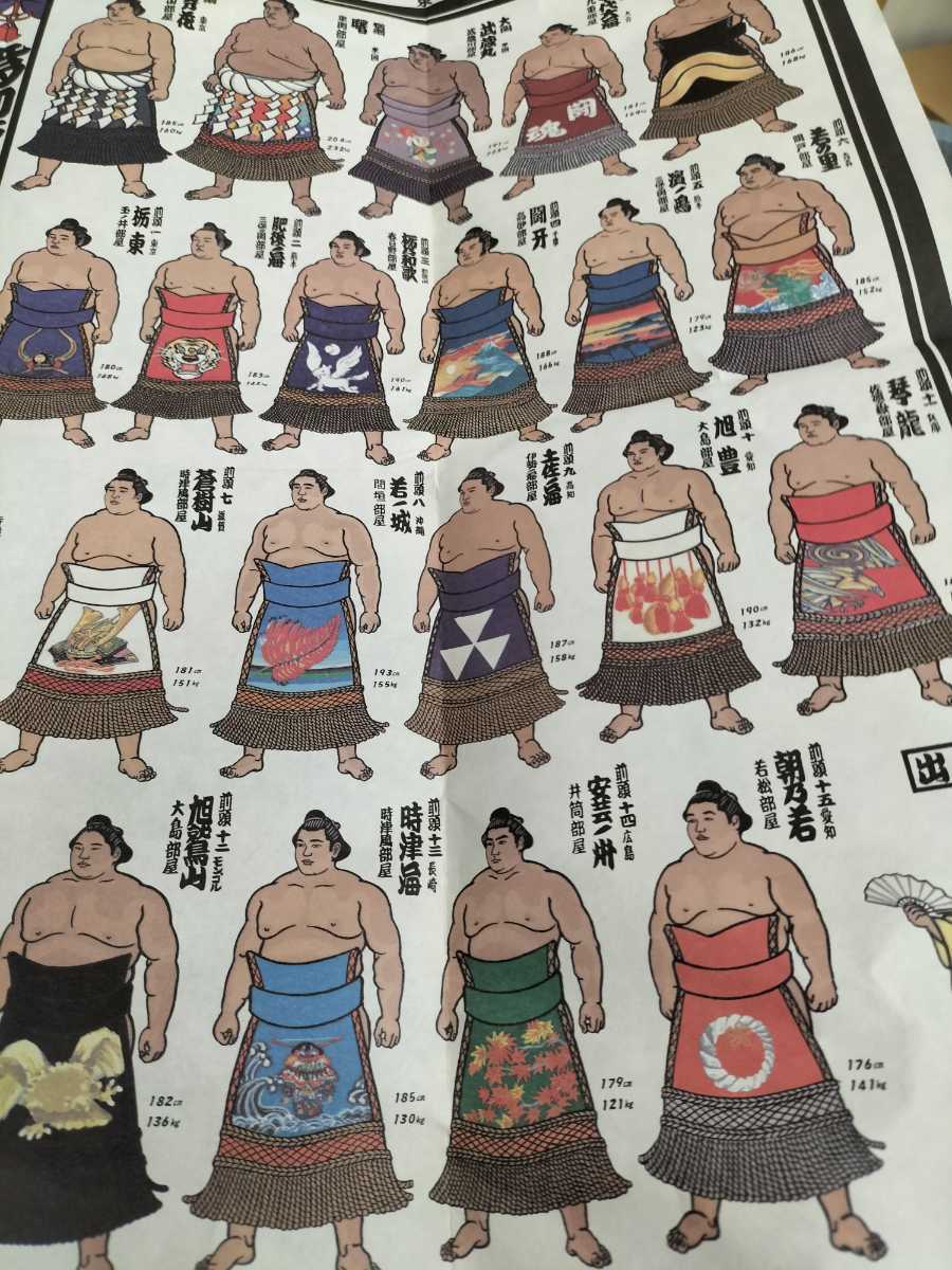 平成10年 九州場所 絵番付 倉庫保管品 全国即日発送 大相撲 曙