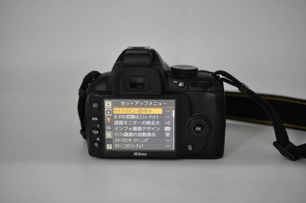 動作品 ニコン Nikon D3000 レンズ AF-S NIKKOR 18-70mm f3.5-4.5 ED DX AF デジタル一眼カメラ 取説 充電器付 管K659_画像8