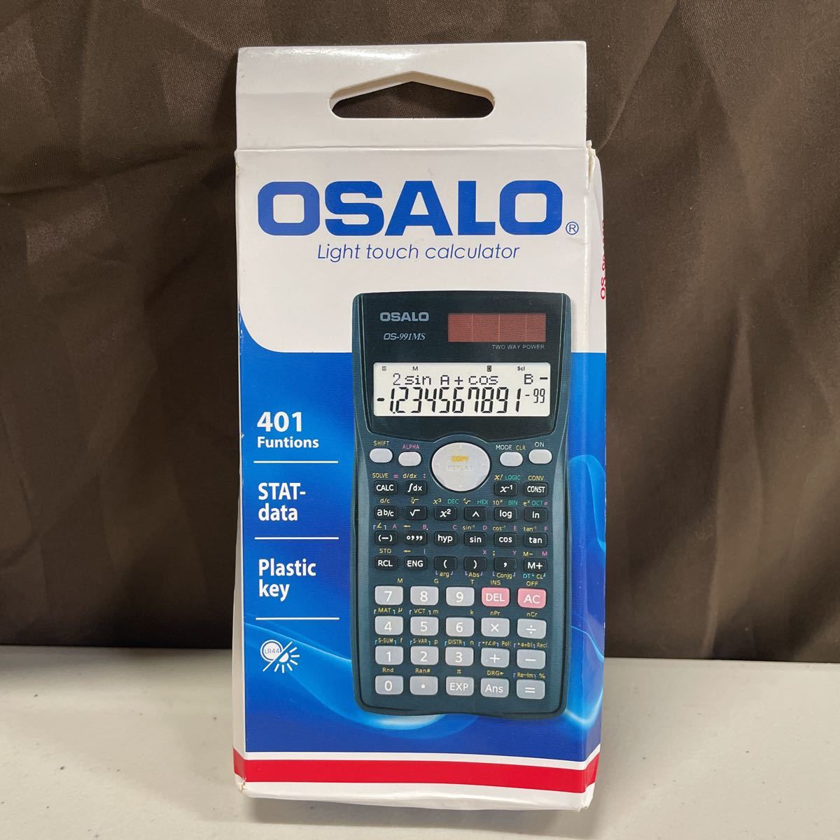 OSALO OS-991MS 401機能 関数電卓 デュアルパワー スクール 学生 ソーラー オフィス電卓(電卓)｜売買されたオークション情報