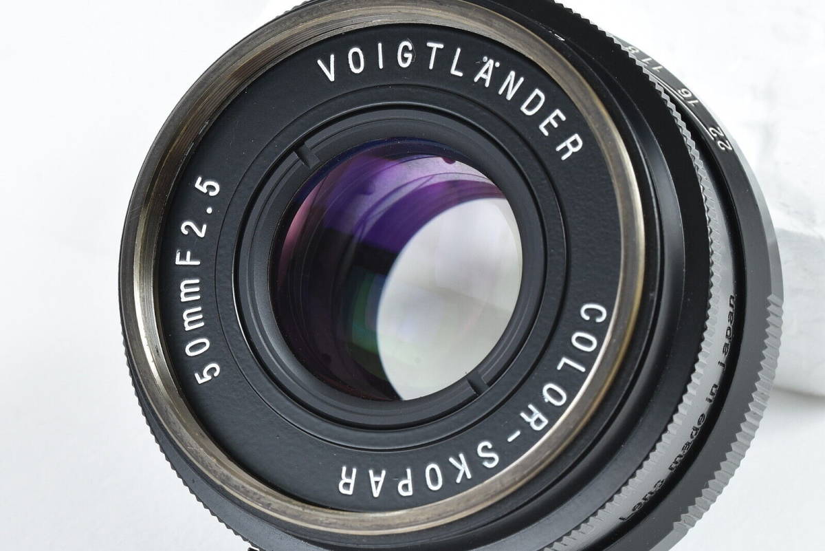 ★良品★Voigtlander フォクトレンダー color skopar カラースコパー 50mm F2.5 ブラック ライカLマウント 希少な銘玉♪/h27_画像6