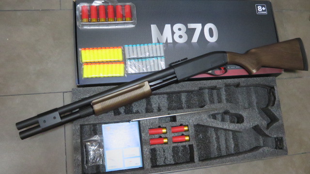 M870新品 ナーフガン Yahoo!オークション - セール 新品M870ショットガンタイプ廃莢式