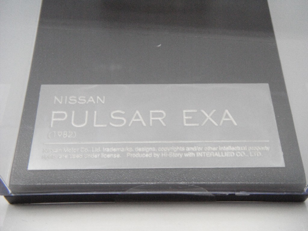 ■ インターアライド Hi-Story 1/43 NISSAN PULSAR EXA 赤×黒 日産パルサーエクサ ダイキャストモデルミニカー 激レア_画像6