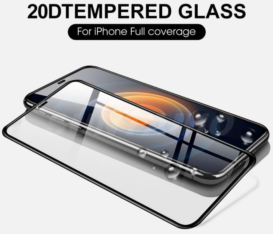 iphone12/12Pro 20D フルグルー ガラス フルカバー 保護 0.3mm プレミアム加工　フルプロテクター 保護フィルム_画像5