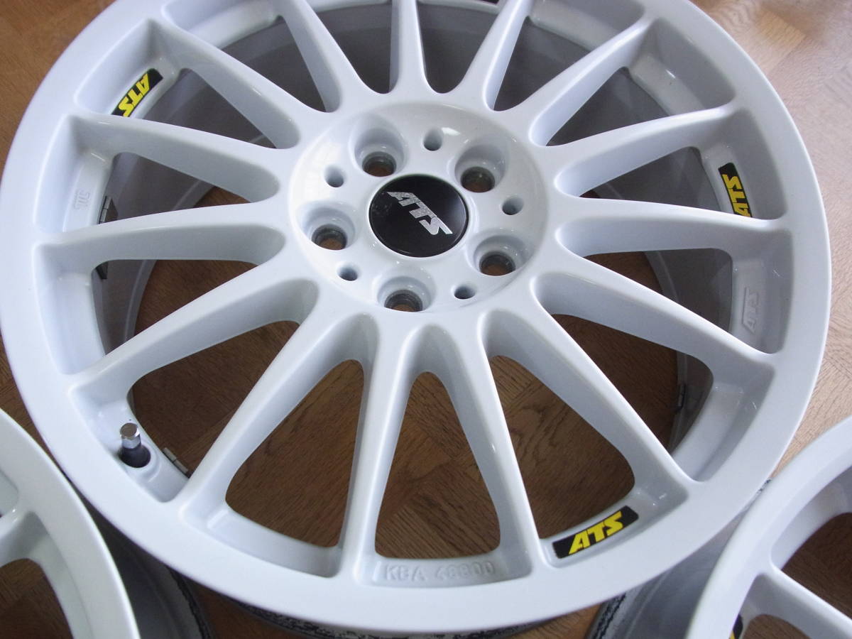 軽量 ATS Street Rally 18x7.5J+48 5/112 ホワイト 4本組 綺麗な美品