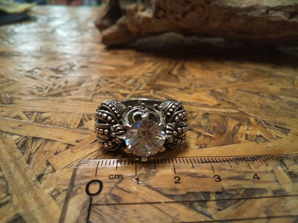  silver 925, silver ring, zirconia, Crown,CROWN,.., ring, ring,21 number, gorgeous, volume, presence equipped approximately 18 gram 