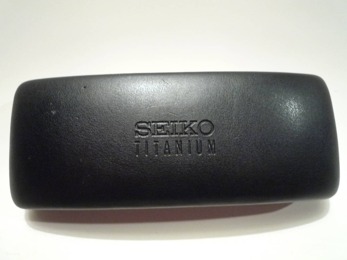35208 SEIKO TITANIUM/セイコー チタニウム 眼鏡 サングラス アイウェアケース_画像1