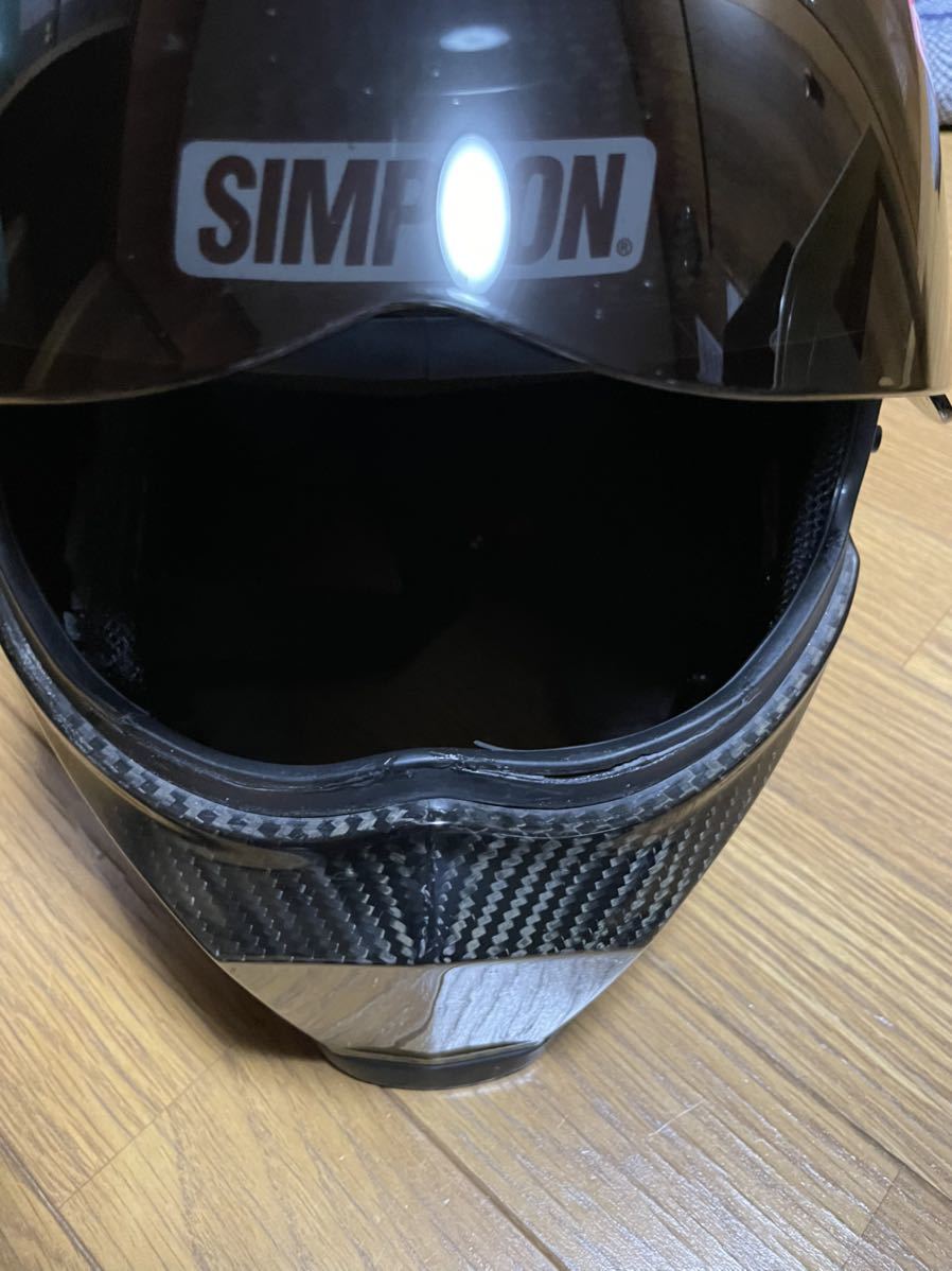 シンプソンSIMPSON /OUT LOWアウトローカーボンヘルメット売り切り！_画像6