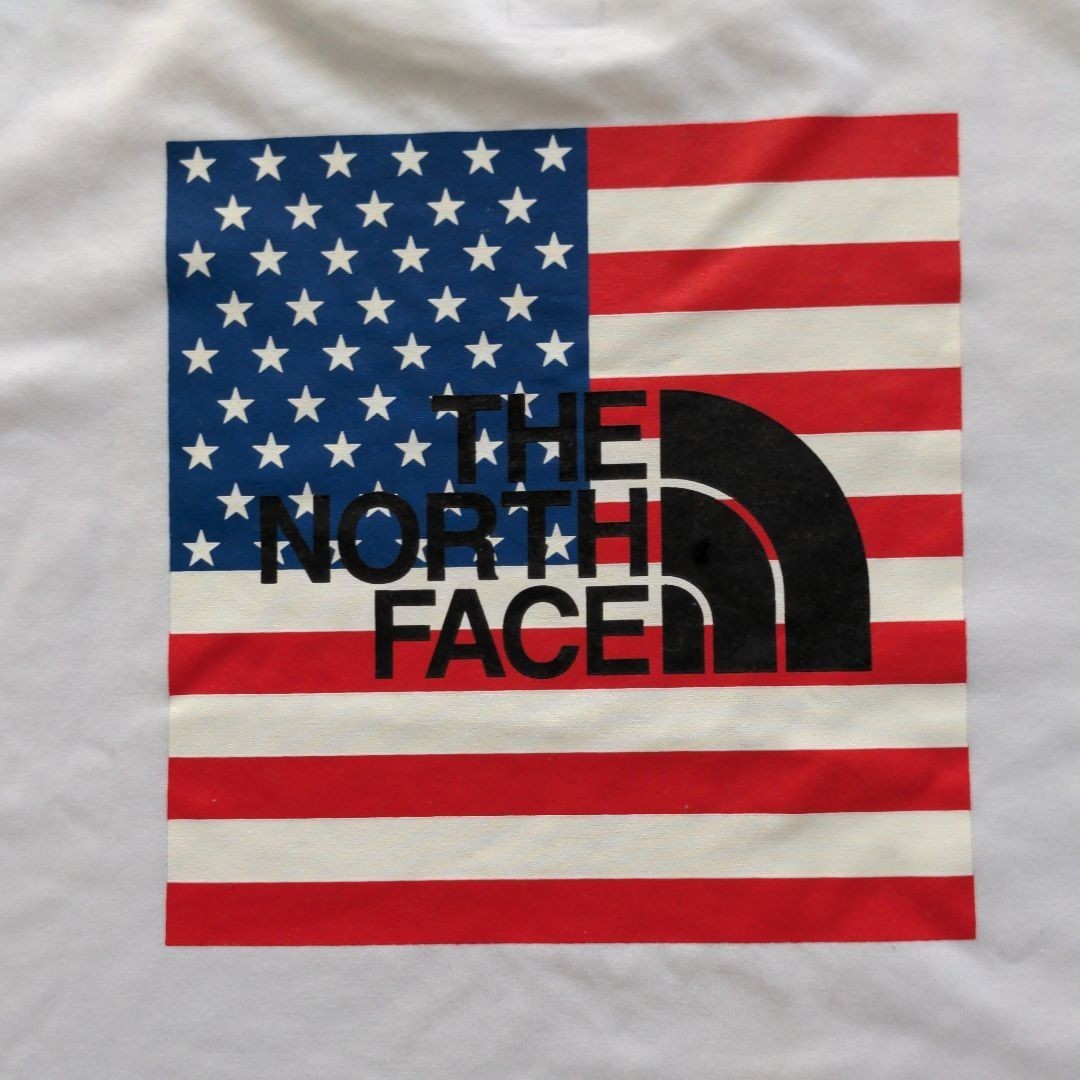 【THE NORTH FACE　 星条旗 Tシャツ　タグ付き　XL  静電ケア】