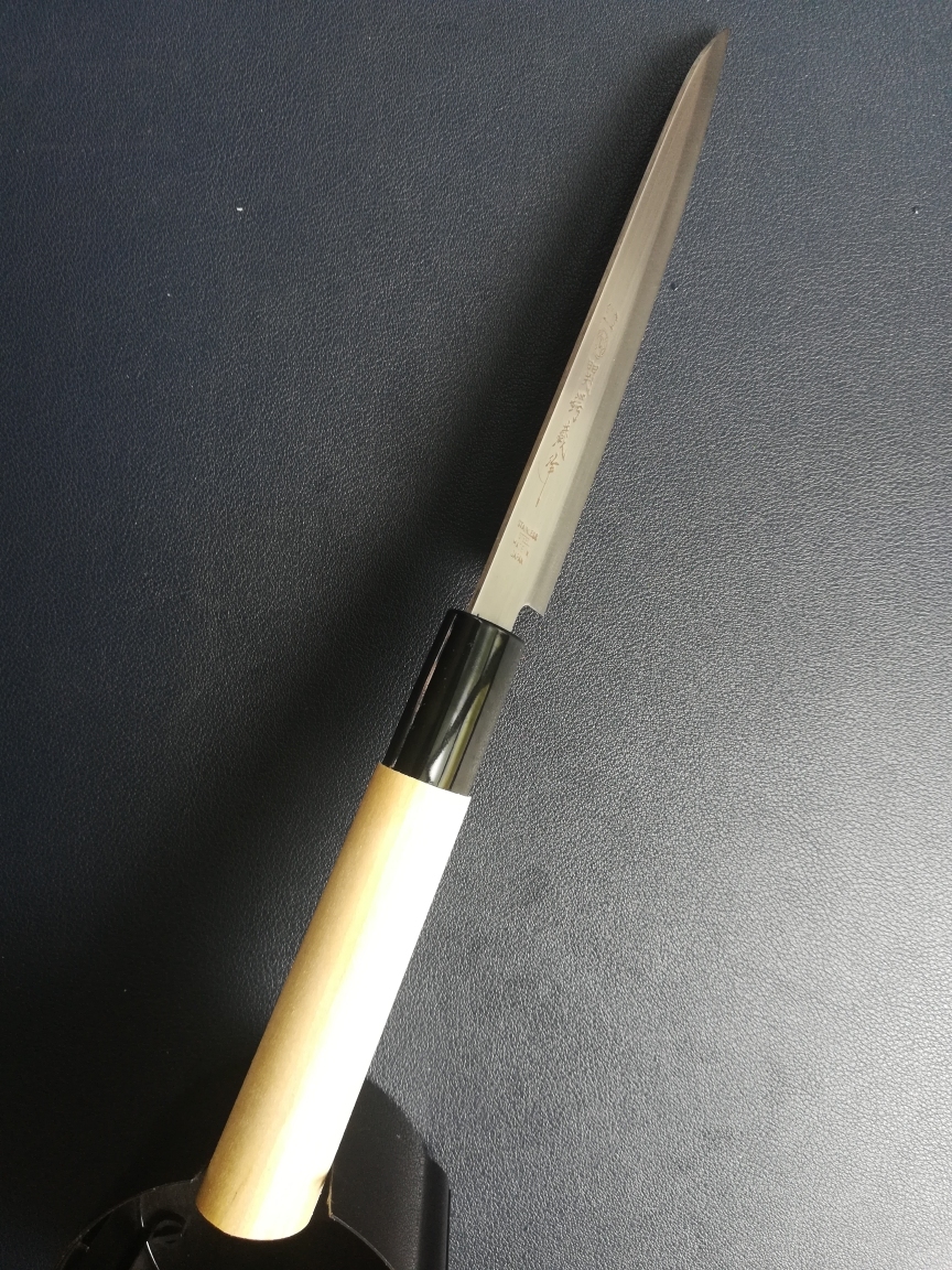 日本製　和包丁　ペティナイフ　刃渡り120ｍｍ全長235ｍｍ　登録　_画像8