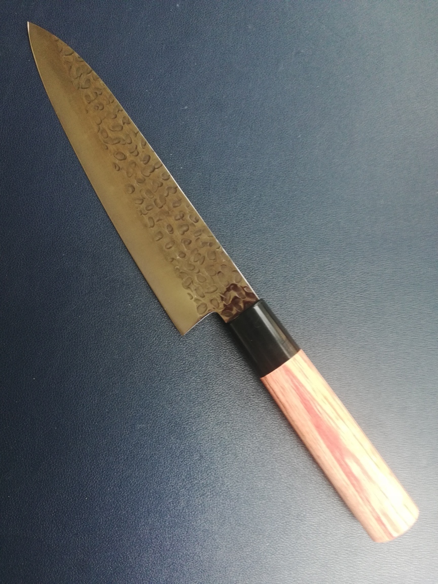 日本製　和包丁　牛刀　刃渡り180ｍｍ全長310ｍｍ　極　手造りの味本料理包丁_画像5