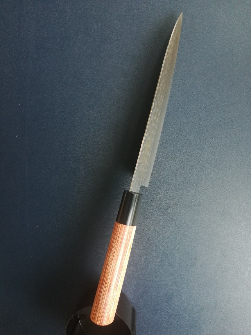 日本製　和包丁　牛刀　刃渡り180ｍｍ全長310ｍｍ　極　手造りの味本料理包丁_画像8