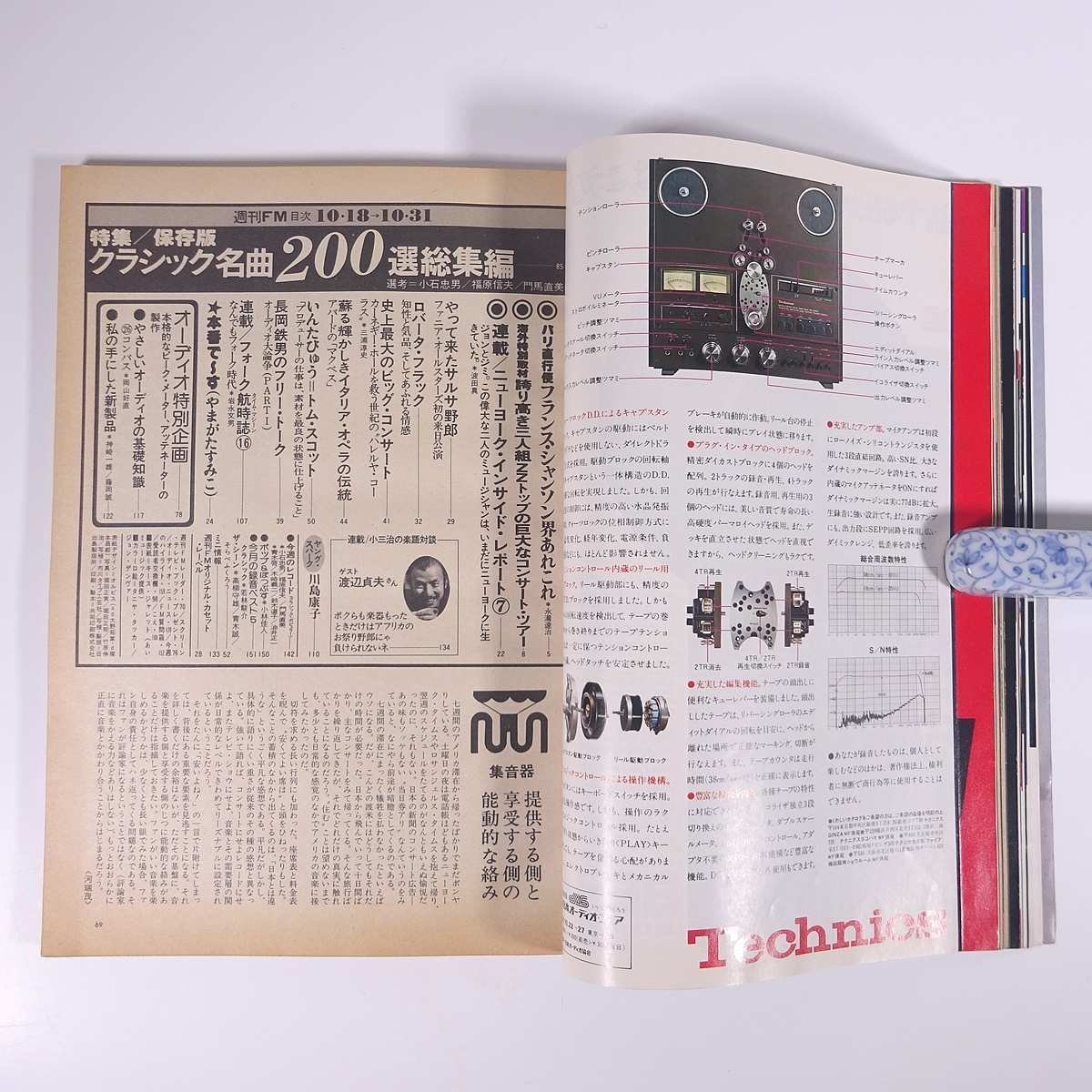 週刊FM 西版 No.22 1976/10/18-10/31 音楽之友社 雑誌 音楽 オーディオ AV機器 ラジオ 渡辺貞夫 やまがたすみこ ほか_画像8