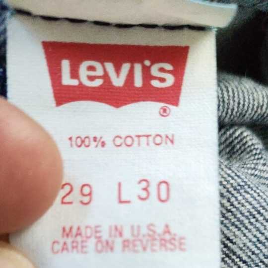 希少.米国製.90s..92年.オールド.Levi's.701.デニム.アメリカ製.新品未使用品.インディゴ．ブルー.W29インチ.501XX.505.550.560.80s．90s．_画像4