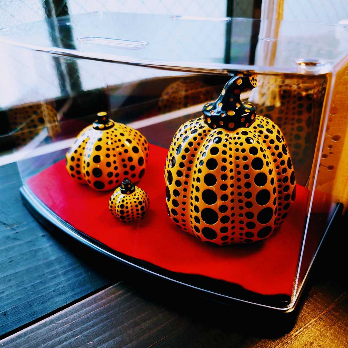 3点セット 草間彌生 かぼちゃ パンプキン PUMPKIN ペーパーウェイト 草間弥生 YAYOI KUSAMA オブジェ クサマヤヨイ 草間 