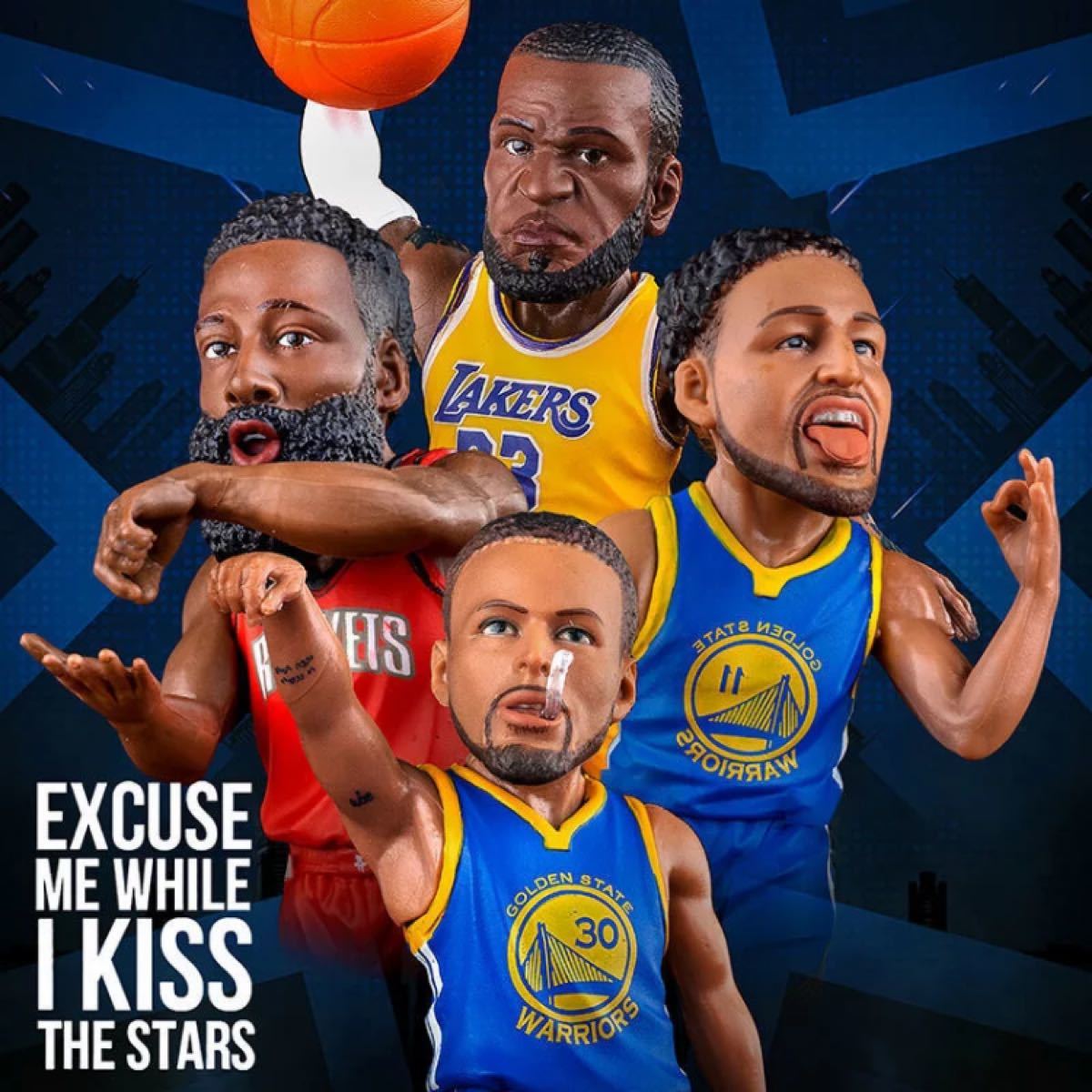 4点セット NBA カリー レブロン トンプソン ハーデン フィギュア 4点セット NBA カリー レブロン トンプソン ハーデン フィギュア