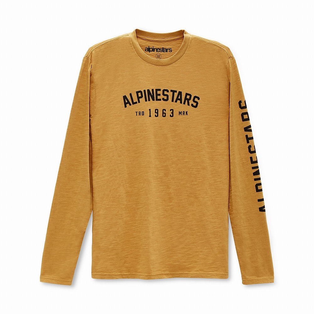 アルパインスターズ 1213-74000-508-M Tシャツ インペリアル L/S マスタード Mサイズ 長袖Tシャツ ダートフリーク_画像1