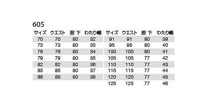 バートル 605 ツータックカーゴパンツ ネイビー 105サイズ 秋冬用 メンズ ズボン 制電ケア 作業服 作業着 600シリーズ_画像4