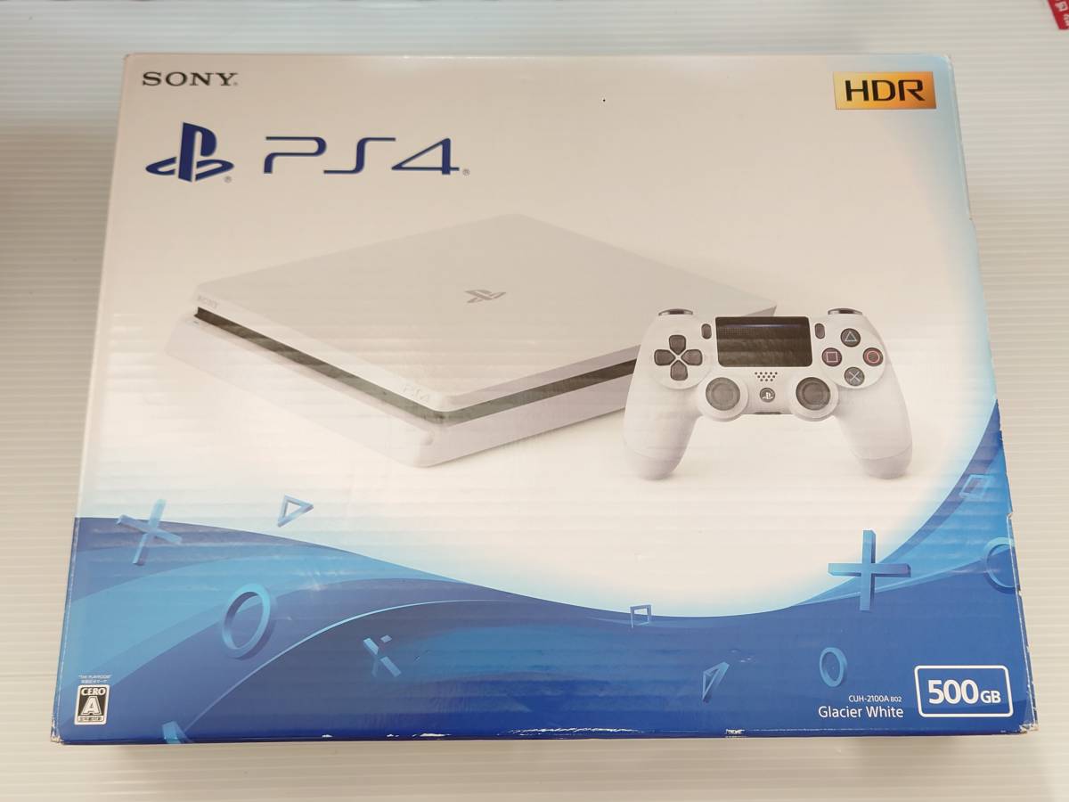 ☆美品☆ PlayStation 4 グレイシャー・ホワイト 500GB (CUH-2100AB02