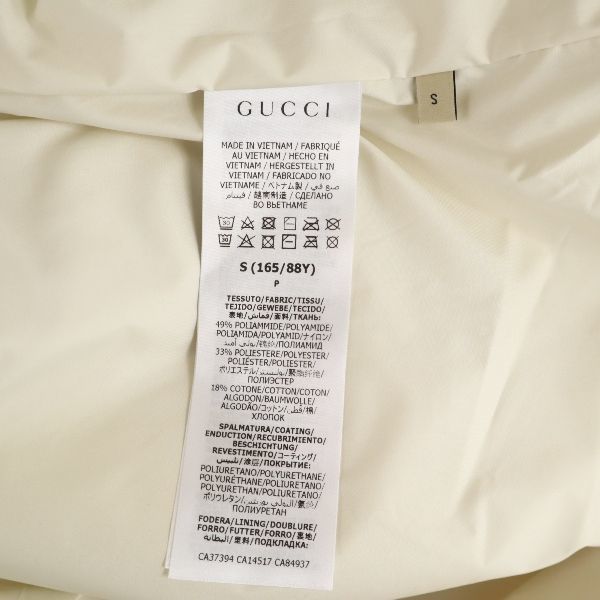 未使用 グッチ ザノースフェイス 4way アノラック マウンテンパーカー S クリーム GUCCI THENORTHFACE 限定コラボ メンズ 210115_画像9