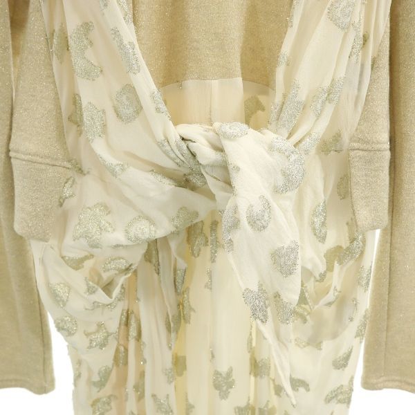 ツモリチサト レイヤード ワンピース 2 シャンパンゴールド系 TSUMORI CHISATO インナーキャミソール付き レディース 210423_ツモリチサト レイヤード ワンピ 詳細4