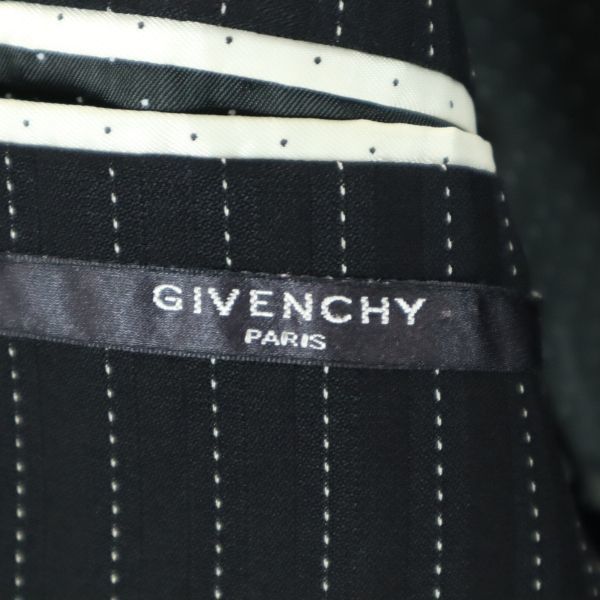 ジバンシー LANA SETA ストライプ テーラードジャケット ブラック Givenchy メンズ 211104_画像8
