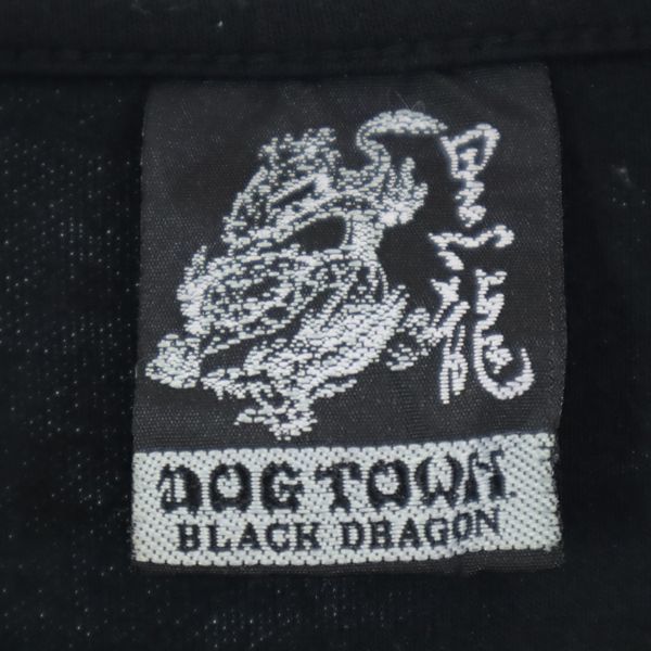 ドッグタウン 90s バックプリント ロゴ刺繍 スウェット ブラック系 DOGTOWN 黒龍 メンズ 220813_画像7