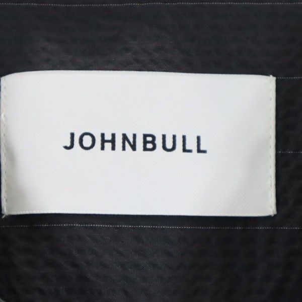 未使用 ジョンブル シアサッカー ストライプ ロングシャツ ジャケット S グレー Johnbull メンズ 200503_未使用 ジョンブル シアサッカー 詳細3