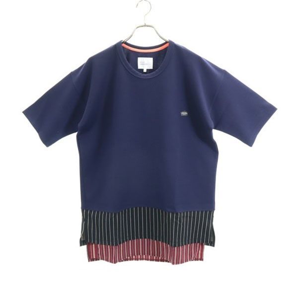 格安販売中 STRIPE クオルト CUTSEW 200228 メンズ ネイビー チュニック quolt L カットソー 7分袖 その他 格安販売中 STRIPE クオルト CUTSEW 200228 メンズ ネイビー チュニック quolt L カットソー 7分袖 その他