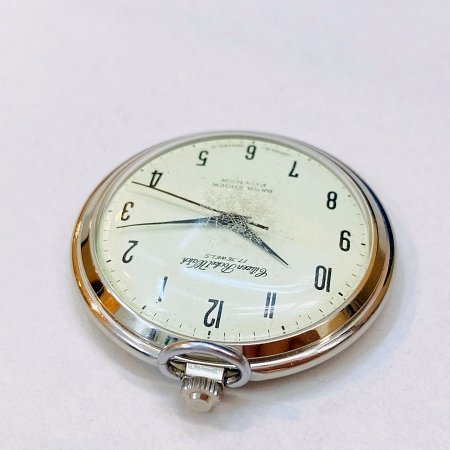 ●CITIZEN 懐中時計 pocket watch シチズン ポケット ウォッチ アンティーク 手巻き 17石 稼働品 nkMB_画像6