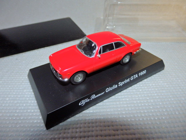 1/64 京商 サンクス　アルファロメオ ジュリア ジュリア スプリント　GTA 1600 赤　レッド　無ミ/42_画像2