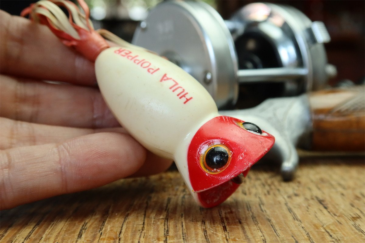 ARBOGAST HULA POPPER アーボガスト フラポッパー 5/8oz / HEDDON 道楽 ザウルス ZEAL バルサ50 ハトリーズ UMCO 昭和アングラーに_画像1