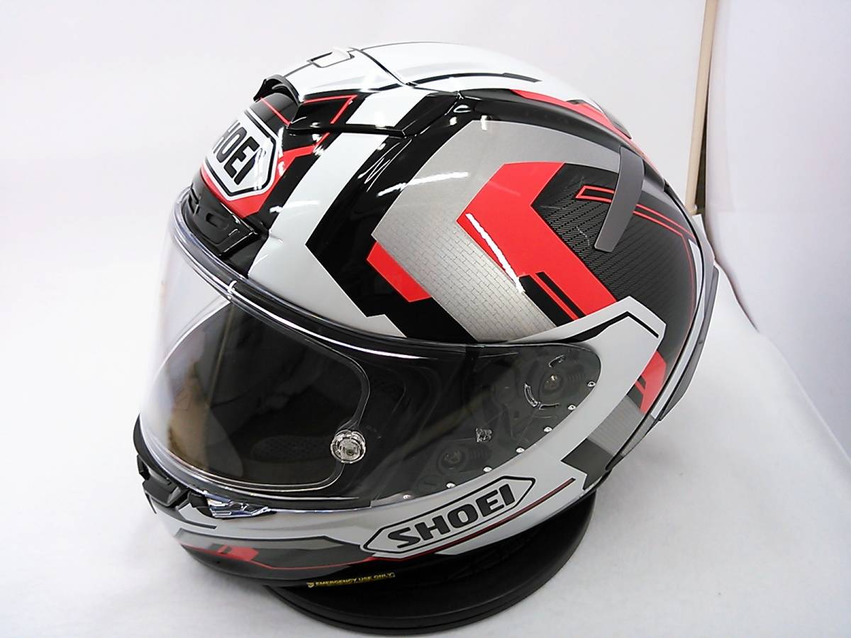 美品 2018年製 SHOEI ショウエイ X-Fourteen X-14 BRINK ブリンク L