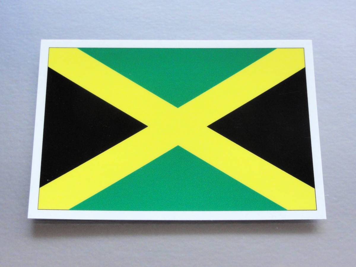 1#ja mica национальный флаг стикер S размер 5x7.5cm 1 листов немедленно покупка # наружный атмосферостойкий водостойкий наклейка Reggae чемодан гитара кейс и т.п. .*Jamaica NA