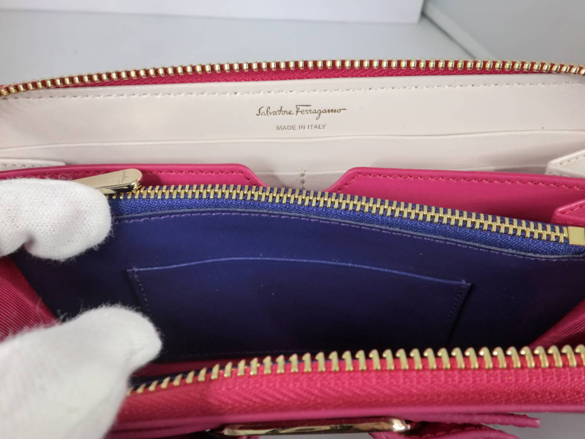 Ferragamoフェラガモ 長財布 ピンク 新品本物 www.nickstellino.com
