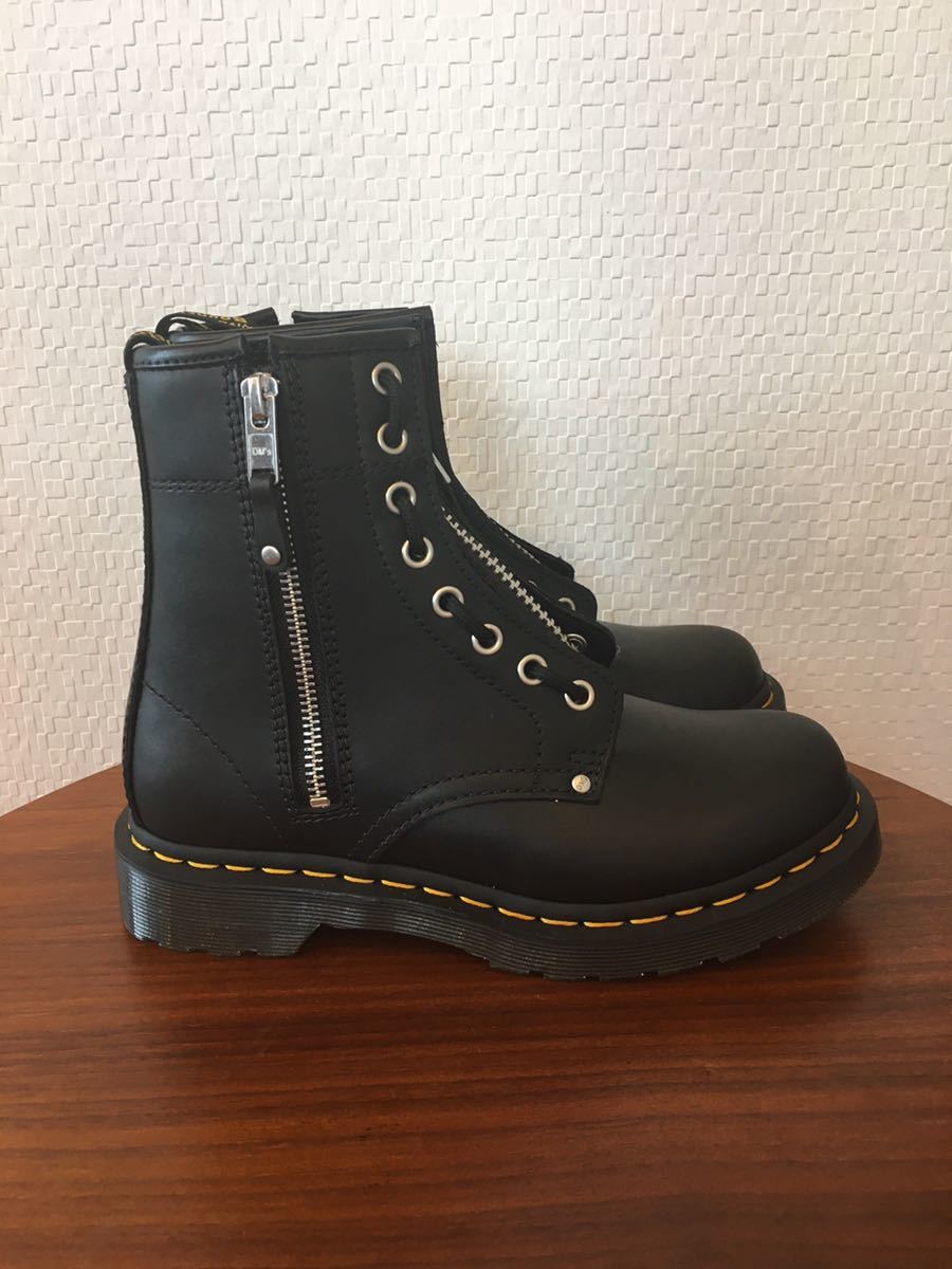 23.0cm（UK4）｜ Dr.Martens ドクターマーチン 1460 TWIN ZIP 8ホール ブーツ 27629001 2ジップ レースアップ 2WAY (新品)(即決)(正規品)_画像4